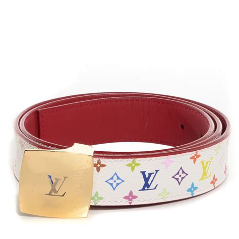 lv multicolor belt|louis vuitton monogram belt.